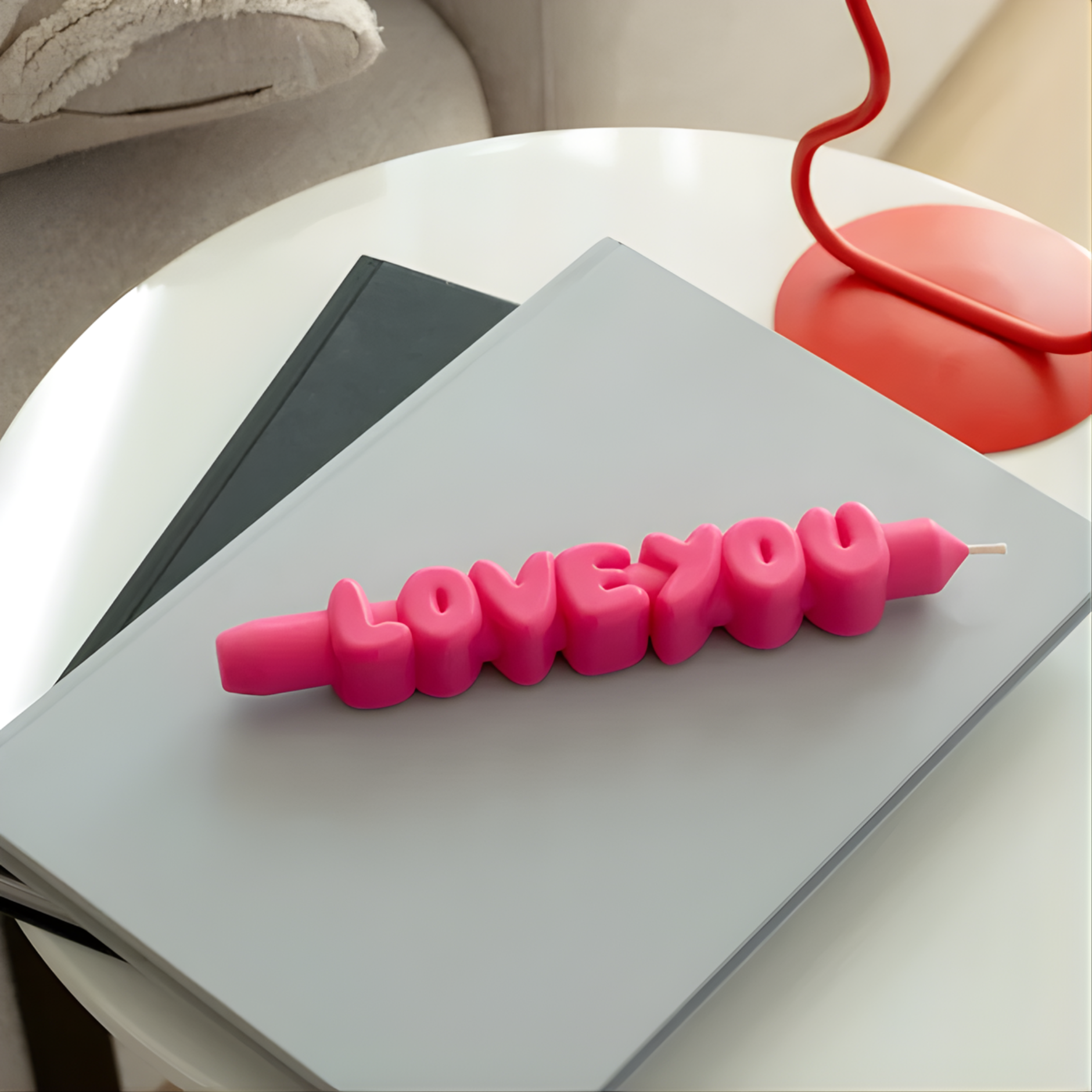 Lumanare decorativa ''3D Taper - Love You''
