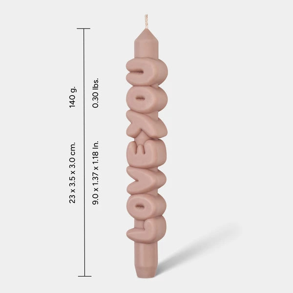 Lumanare decorativa ''3D Taper - Love You''