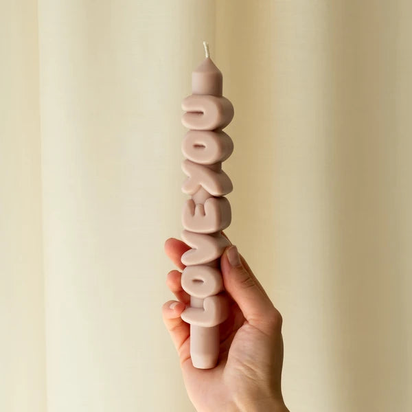 Lumanare decorativa ''3D Taper - Love You''